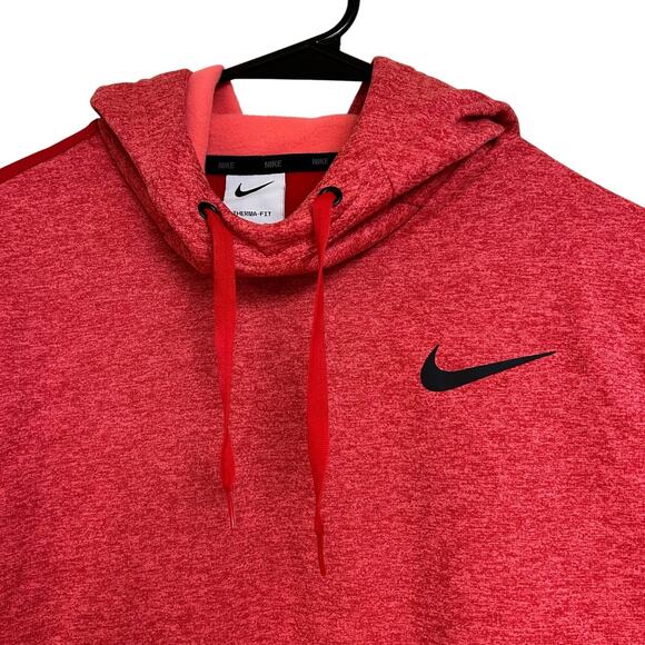 Nike Womens Size M Therma-Fit Two-Tone Cowl Neck Hoodie Extra Zip Pocket - Picture 5 of 6